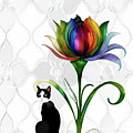 Harmonious Contrast, Rainbow Blooms and Midnight Companion